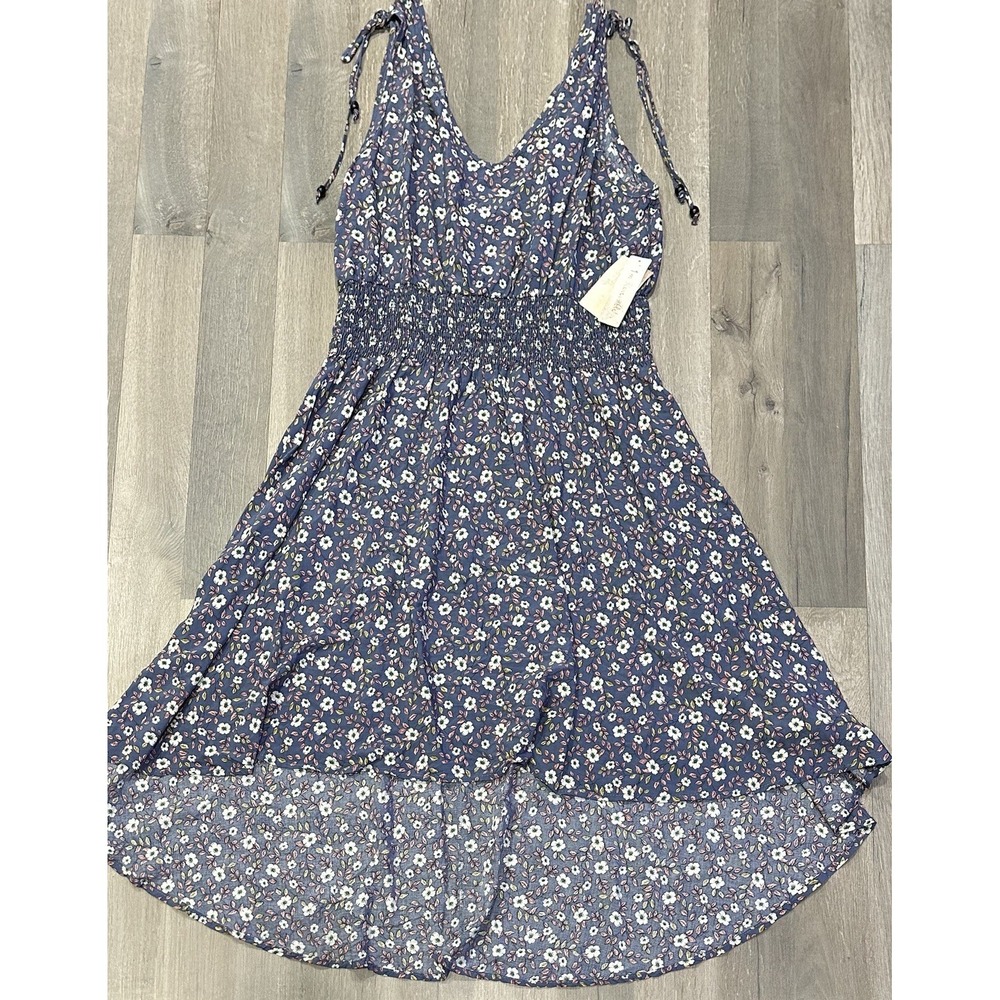 NWT A Beautiful Soul (IK7695D) Blue Floral Dress - Size 2X (18/20)